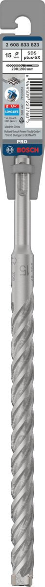 Bosch pro sds plus-5x marteau perforateur, 15x200x260mm