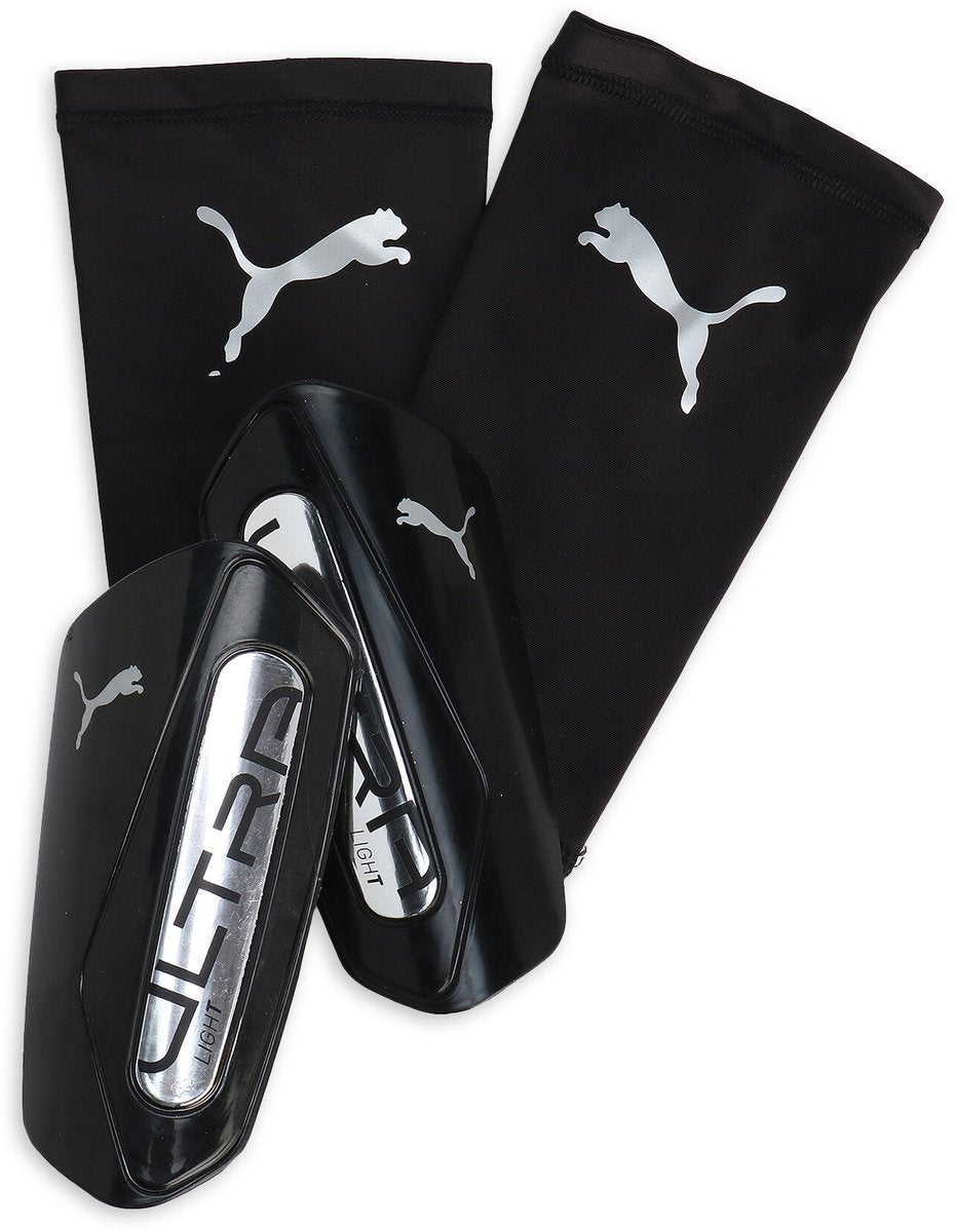 Protège-tibia unisexe Puma Ultra Light Sleeve - noir-argent