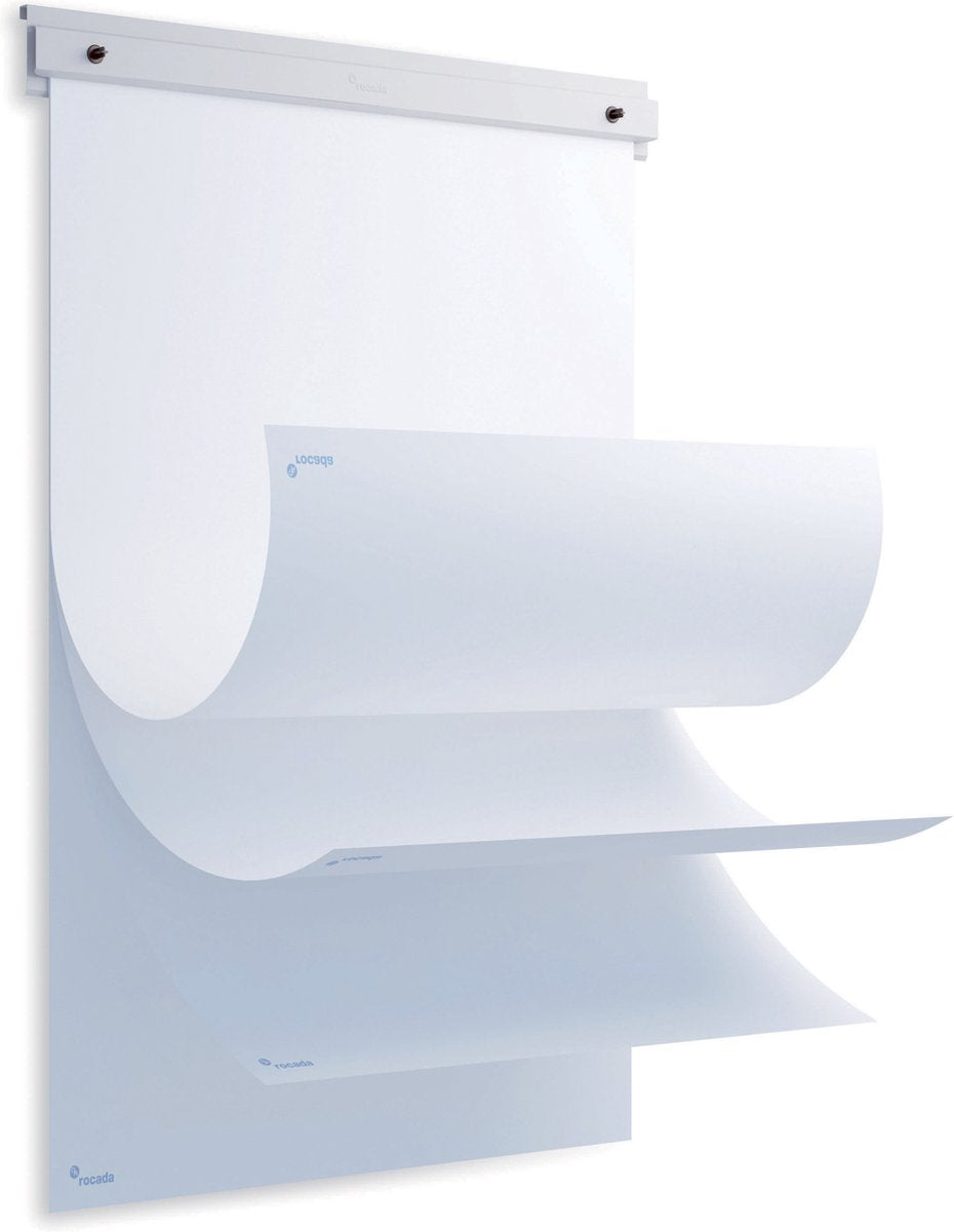 Support pour tableau à feuilles Rocada - skinblock - 63x6cm - comprenant 20 feuilles de papier pour tableau à feuilles - ro-6430r