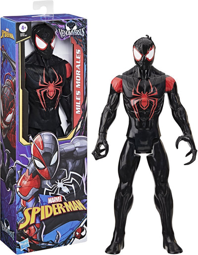 Marvel Spider-Man Venom Versus Titan Hero Series Miles Morales, figurine articulée de 12 pouces, 4+