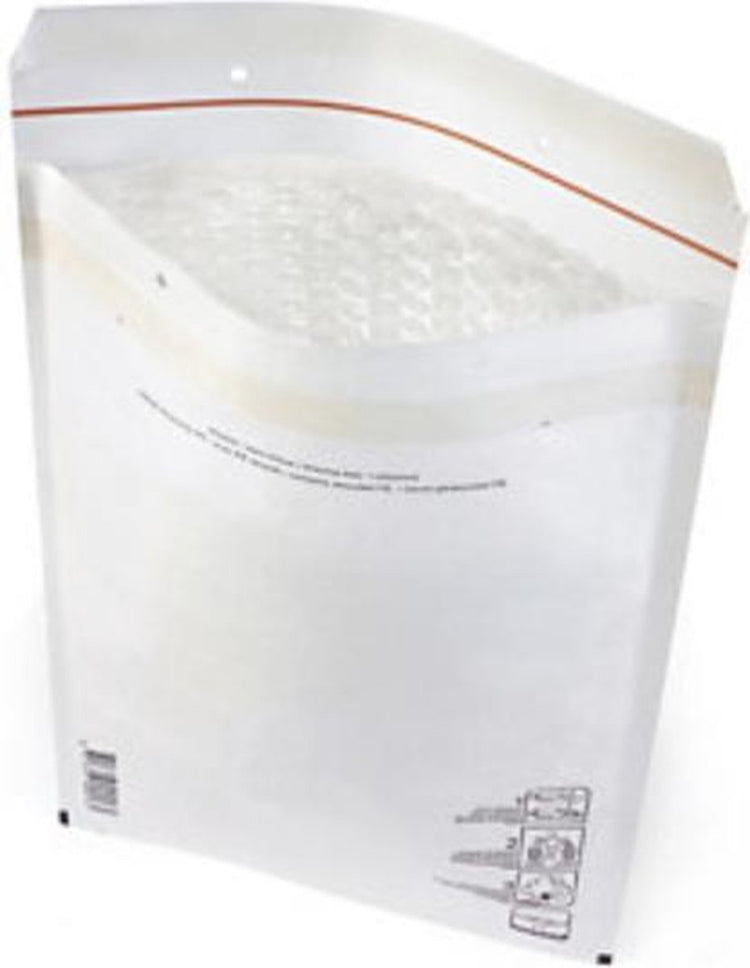Enveloppes à bulles d'air à voiles - un blanc - 110 x 165 mm - 10 pièces - avec bande adhésive