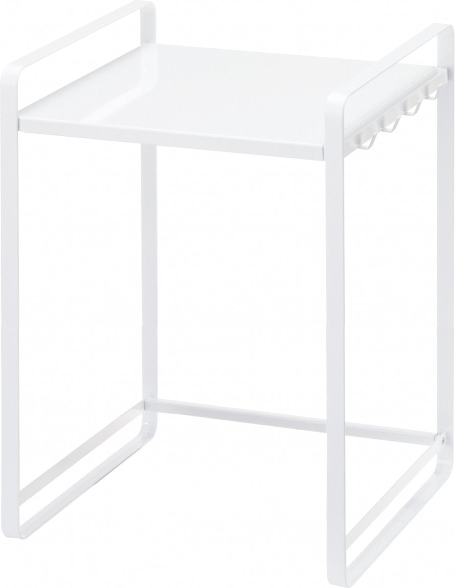 Organisateur de comptoir Yamazaki extensible - tour - blanc