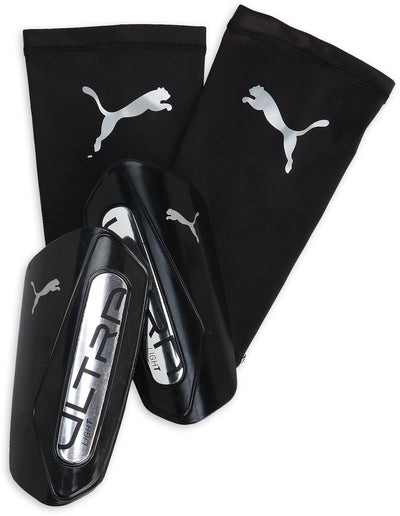 Protège-tibia unisexe Puma Ultra Light Sleeve - noir-argent