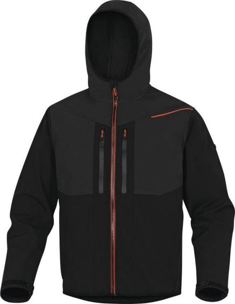Veste softshell 3 couches Delta Plus Horten - noir | orange - l
