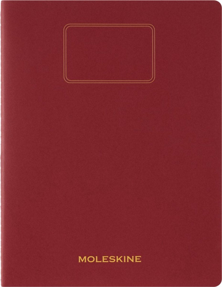 Cahier d'étudiant Moleskine xxl - kraft souple - vierge - rouge