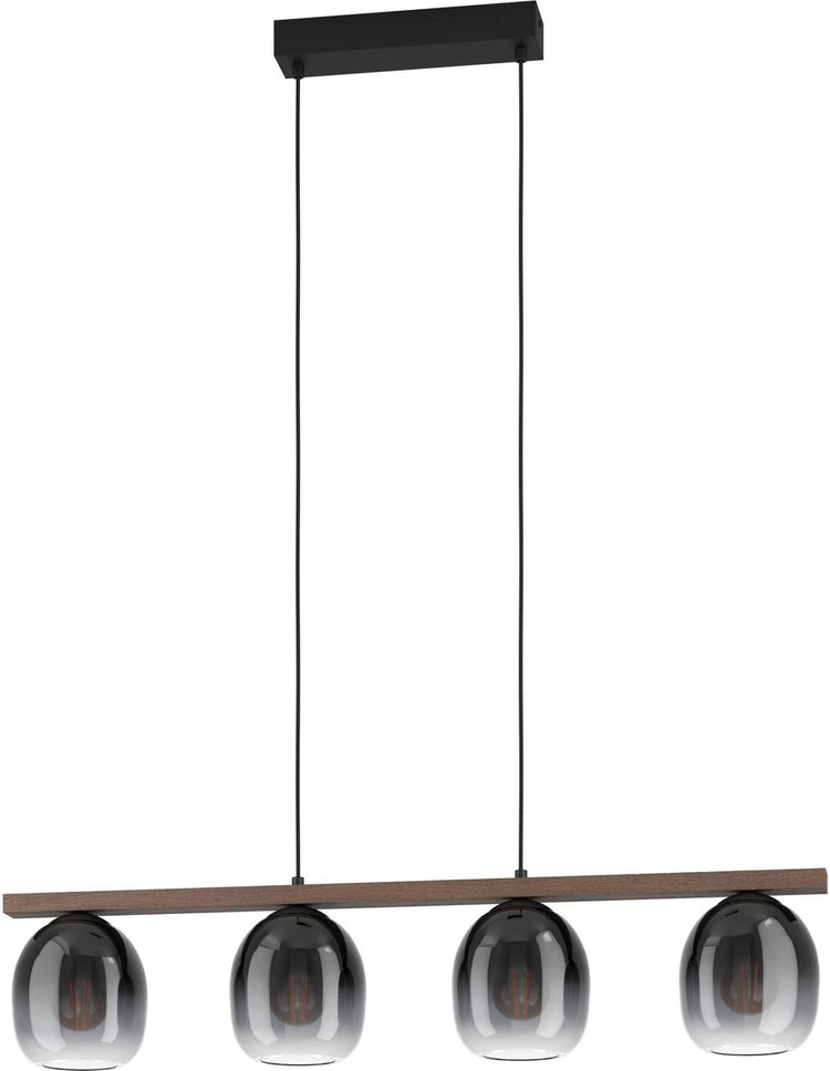 Lampe à suspension Eglo filago - e27 - 88 cm - marron noir