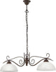 Rl vis ton pays de réalité lumineuse - lampe suspendue - couleur rouille - excl. 2x e27 4 w - montage au plafond - réglable en hauteur
