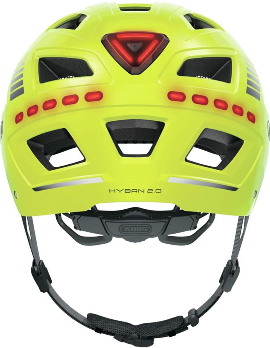 Abus Casque Hyban 2.0 Signal LED jaune XL 58-63CM