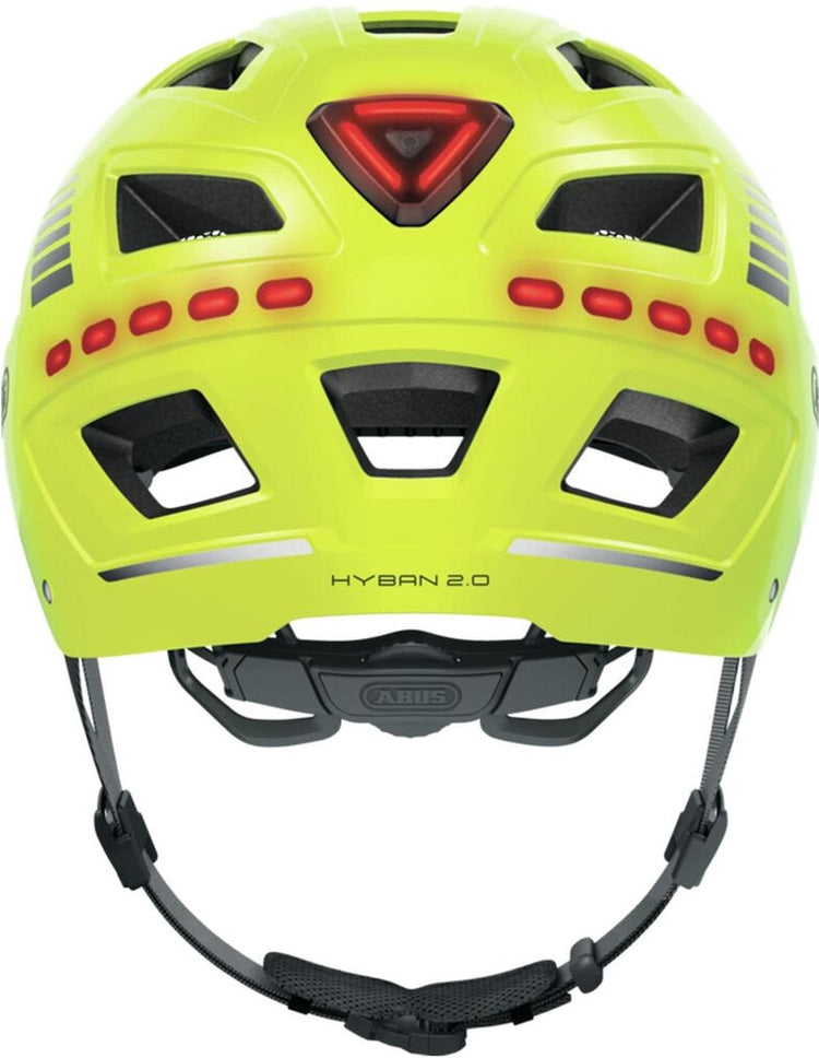 Abus Casque Hyban 2.0 Signal LED jaune XL 58-63CM