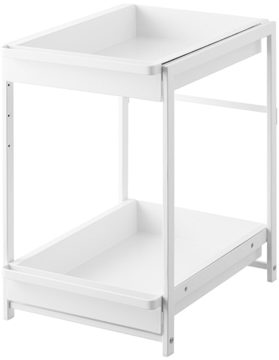 Organisateur d'armoires de cuisine Yamazaki - 2 niveaux - tour - blanc