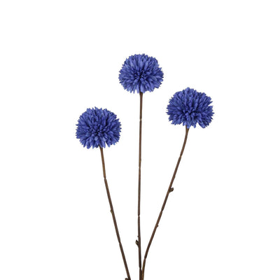 Pompon fleur artificielle collection Roberts 78 cm bleu