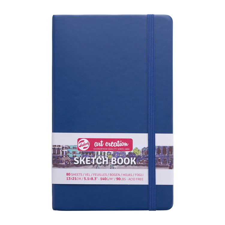 Talens art création • carnet de croquis bleu marine 13 x 21 cm 140 g 80 feuilles