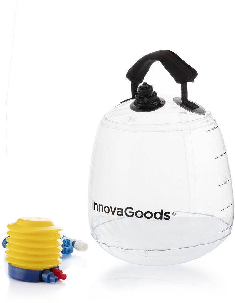 Kettlebell gonflable Innovagoods®, kettlebell à eau pour l'entraînement physique avec guide d'exercices fibell, kettlebell unisexe pour adultes. y compris la pompe.