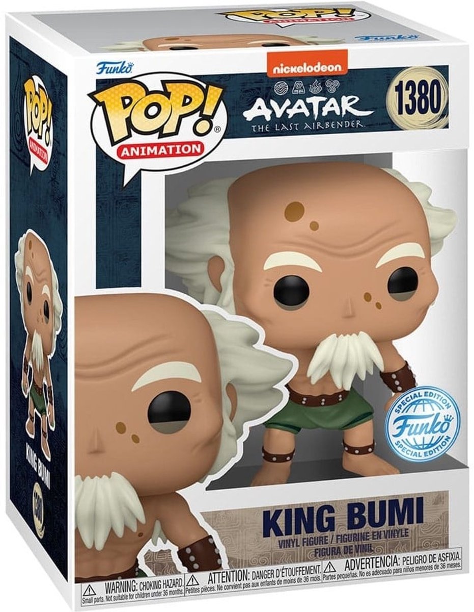 Animation Funko pop : avatar le dernier maître de l'air - king bumi pop #1380