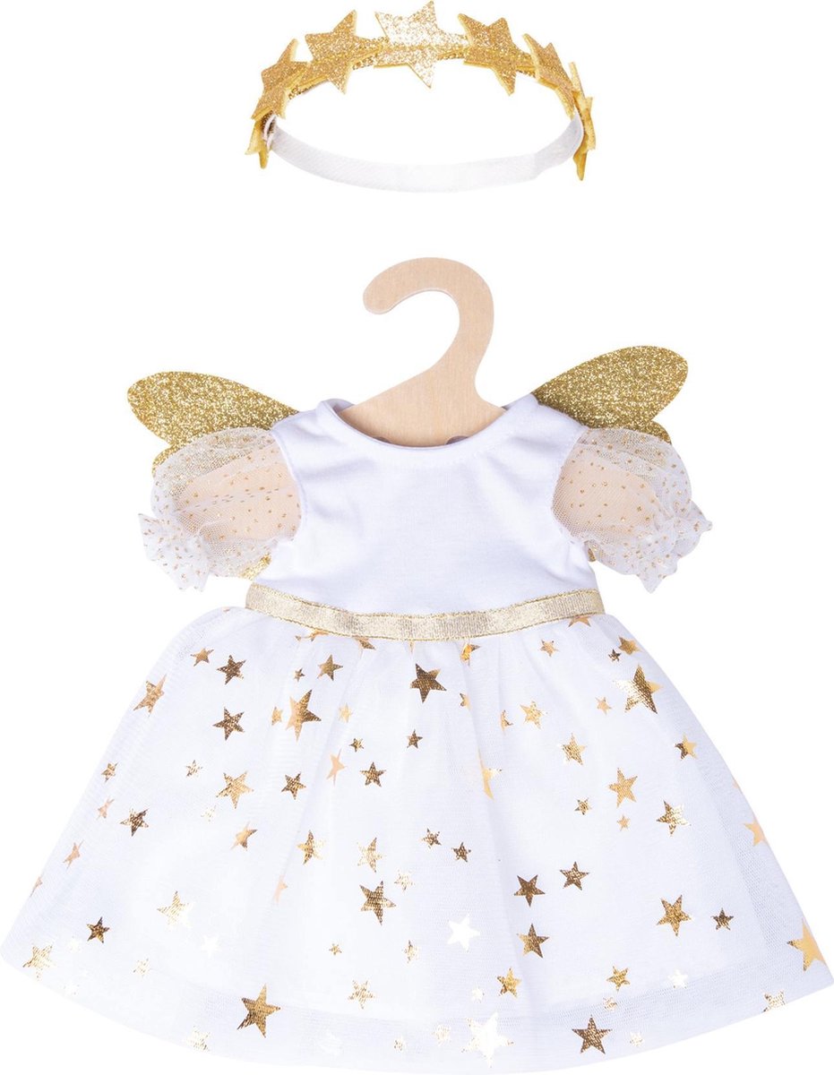 Heless Doll Dress Angel avec des étoiles, 28-35 cm