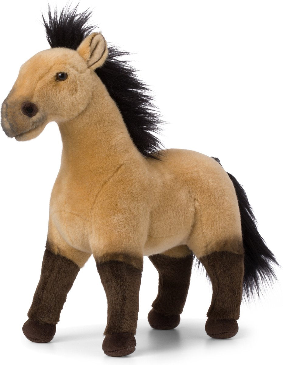 Peluche Wnf de bon ton toys cheval sauvage wnf beige - 29 cm - 12''