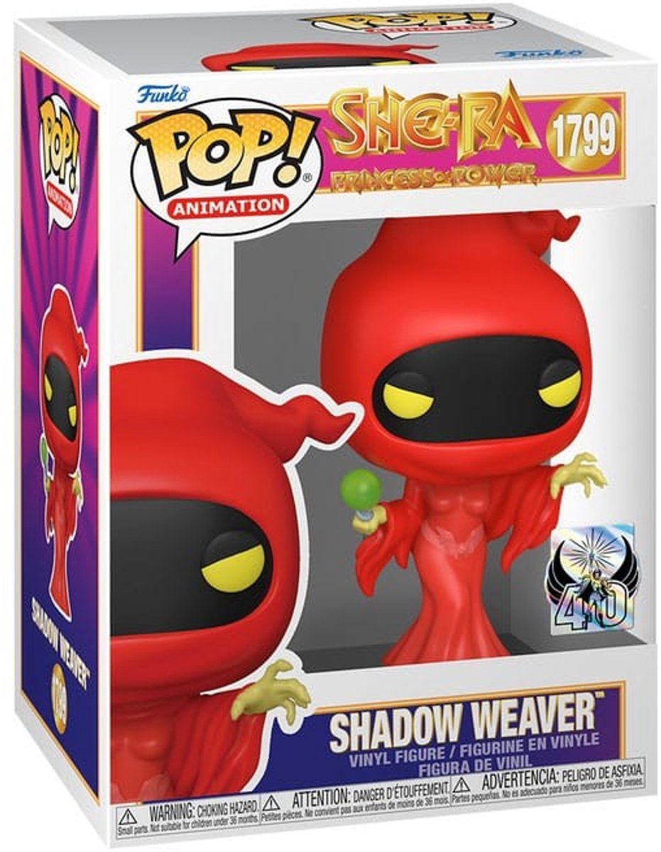 Funko maîtres de l'univers she-ra - figurine en vinyle shadow weaver 1799 pop unisexe ! - multicolore - standard