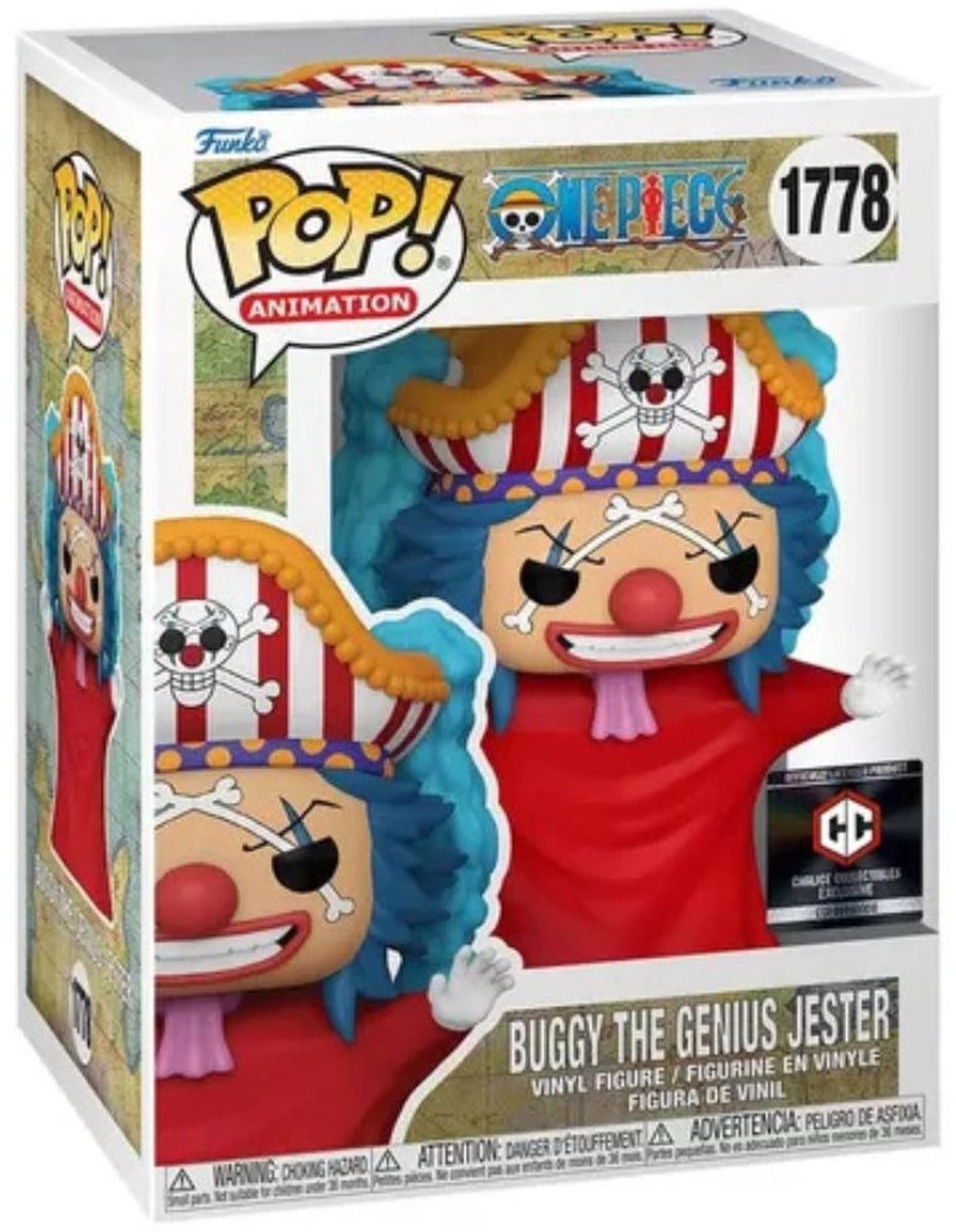 Funko une pièce pop! films figurine en vinyle buggy (post time-skip) exclusif 9 cm