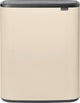 Poubelle Brabantia bo touch bin - 1 compartiment - 60 litres - beige doux