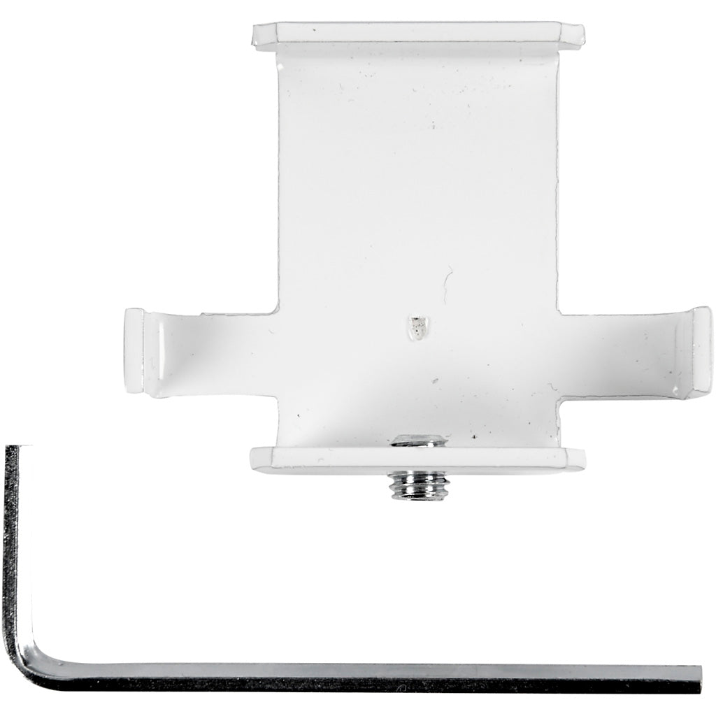 Profilé de collection, en forme de T, H : 55 mm, D : 20 cm, L : 45 mm, blanc, 1 pièce
