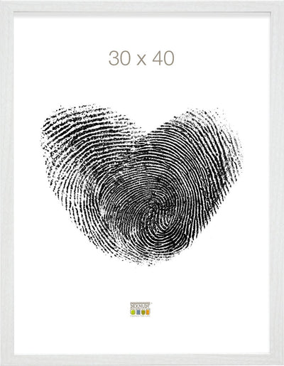 Cadre photo Deknudt frames - blanc - s44cf1 - pour photo : 30x40 cm