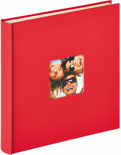 Walther sk-110-r fun - album autocollant - taille 33 x 34 cm - rouge