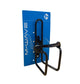Porte-bidon Brass Schlager m-Wave aluminium noir avec capuchons de protection
