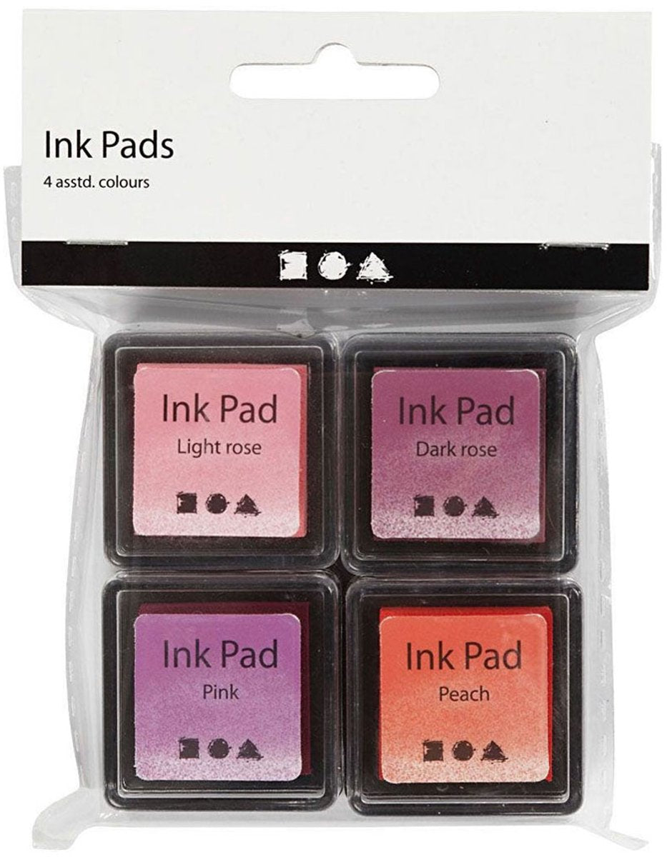 Creativ Company Stamp Ink Pink Tones, 4st.