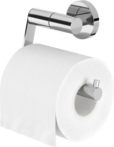 Tiger Boston - porte-rouleau de papier toilette sans abattant - porte-rouleau de papier toilette - sans perçage - perçage ou collage - acier inoxydable poli