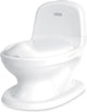 Nûby Pot Nuby™ du Dr Talbot - toilettes avec couvercle et - son de chasse d'eau - toilettes de formation - antidérapant - avec espace de rangement pour lingettes - blanc