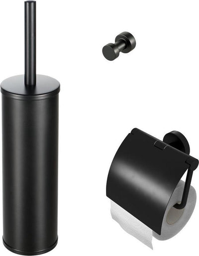 Geesa nemox ensemble d'accessoires de toilette - noir