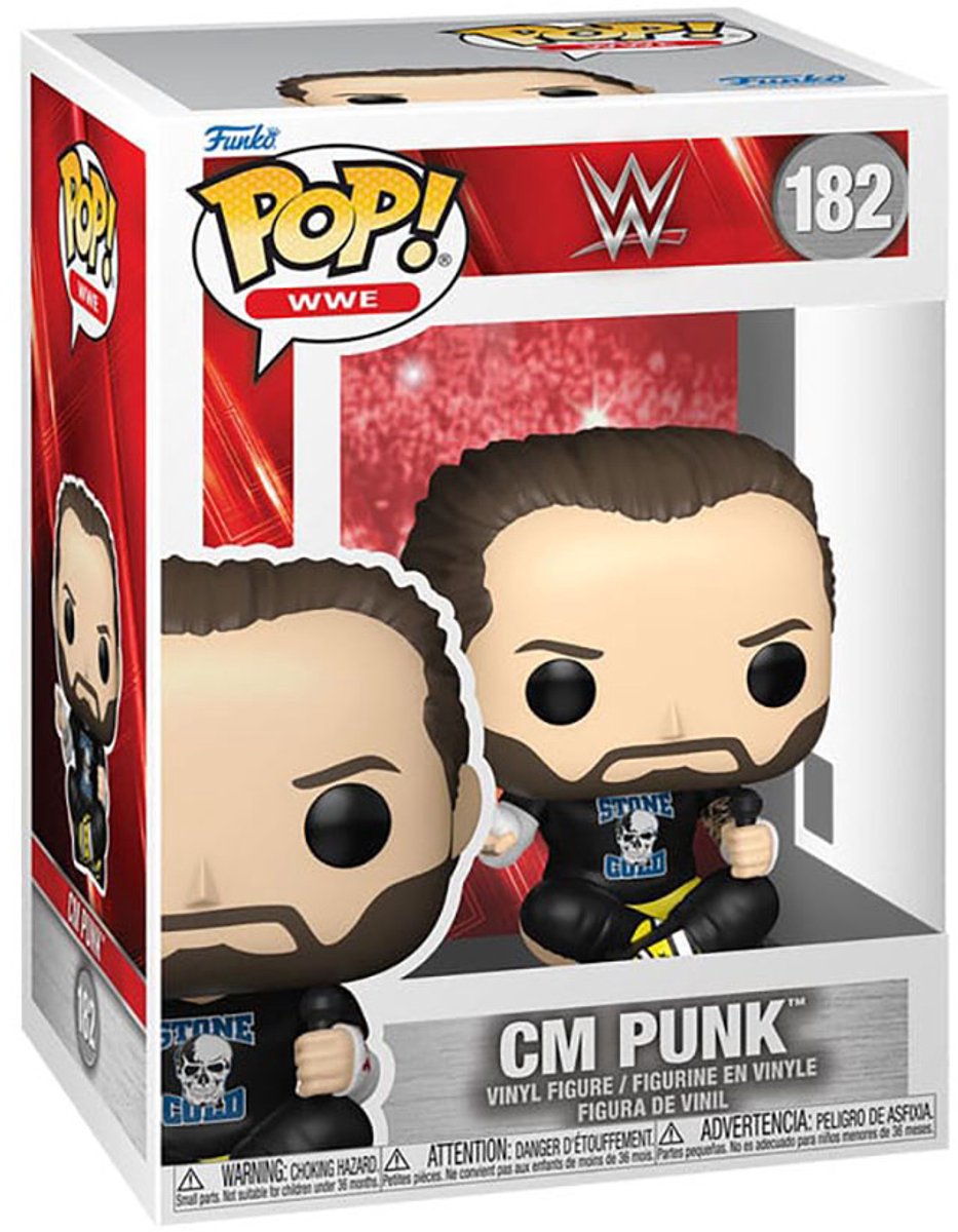 Funko wwe pop! figurine en vinyle cm punk 9 cm pop! chiffre
