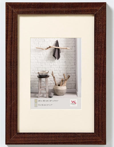 Walther home - cadre en bois - format photo 40x50 cm - noyer