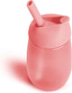 Gobelet en paille Munchkin - gobelet anti-fuite - nettoyage simple - facile à nettoyer - passe au lave-vaisselle - gobelet pour bébé et enfant - 296 ml - rose