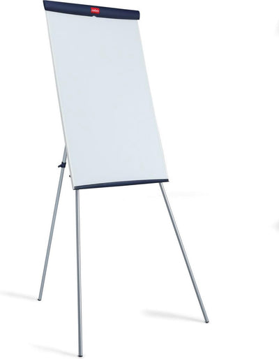 Tableau à feuilles Nobo Essence en acier - avec trépied - magnétique - blanc