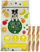 Duvo plus bouchées de jardin - collations dentaires fruitées pour chiens - friandises pour chiens - végétarien sans gluten - petit 20 pcs