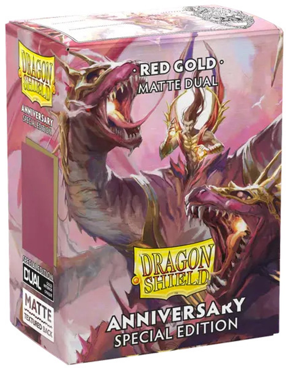 Dragonshield dragon shield – pochettes doubles mates grenade et or 100x