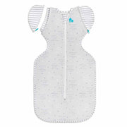 Amour pour rêver, j'adore le rêve de bébé en tissu emmaillant le sac de transition lite phase 2 m gris - afbeelding 2