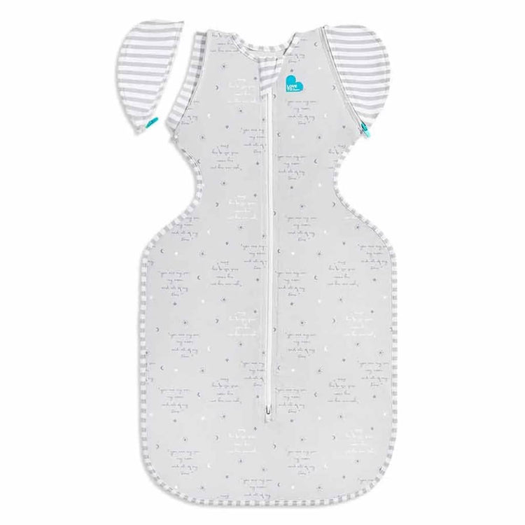 Amour pour rêver, j'adore le rêve de bébé en tissu emmaillant le sac de transition lite phase 2 m gris