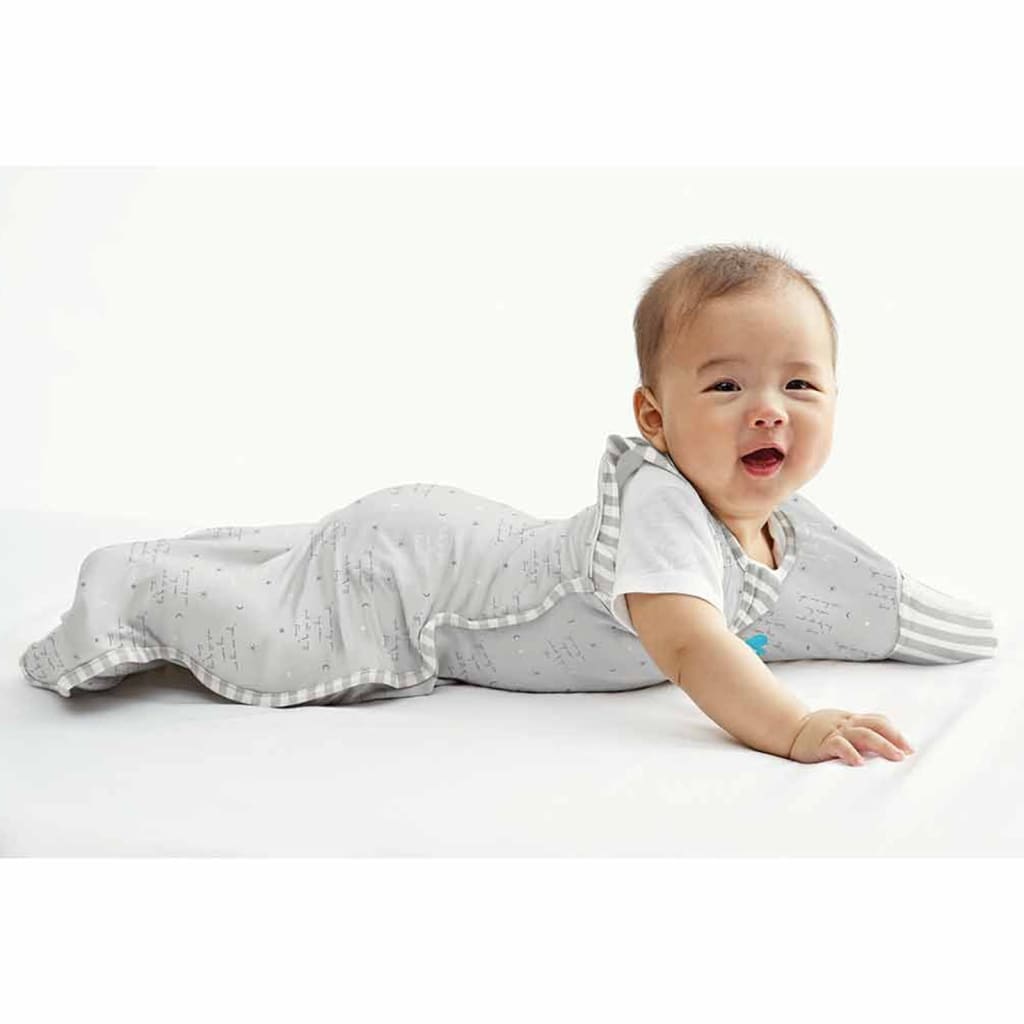 Amour pour rêver, j'adore le rêve de bébé en tissu emmaillant le sac de transition lite phase 2 m gris