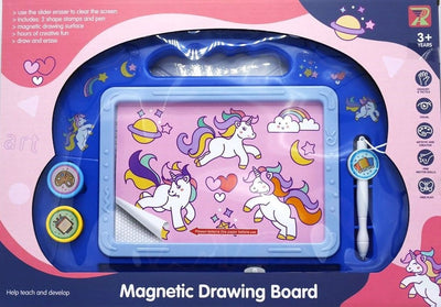 Planche à dessin magnétique magique avec 2 timbres aimants et stylo aimant