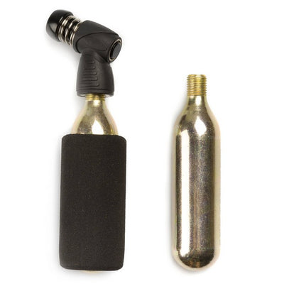 Adaptateur co2 Qt cycletech + cartouche co2 2x16 grammes sur carte