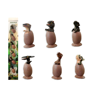 Dino dans l'oeuf 6cm lot de 6 pièces
