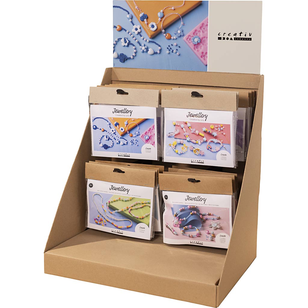 Petit présentoir de comptoir d'entreprise Creativ, catégorie, bijoux, enfants, 38 unités. 1 pièce