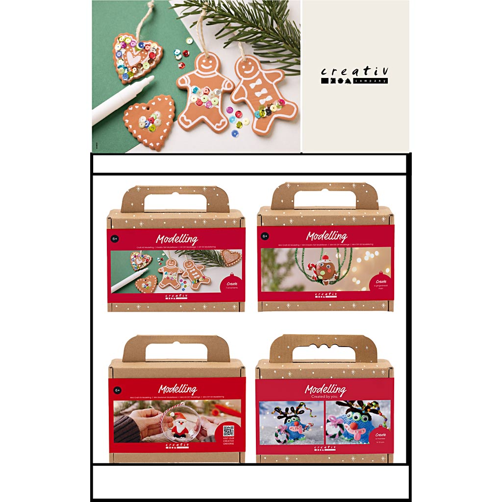 Petit présentoir de comptoir Creativ company, catégorie, Noël, enfants, 36 unités. 1 pièce