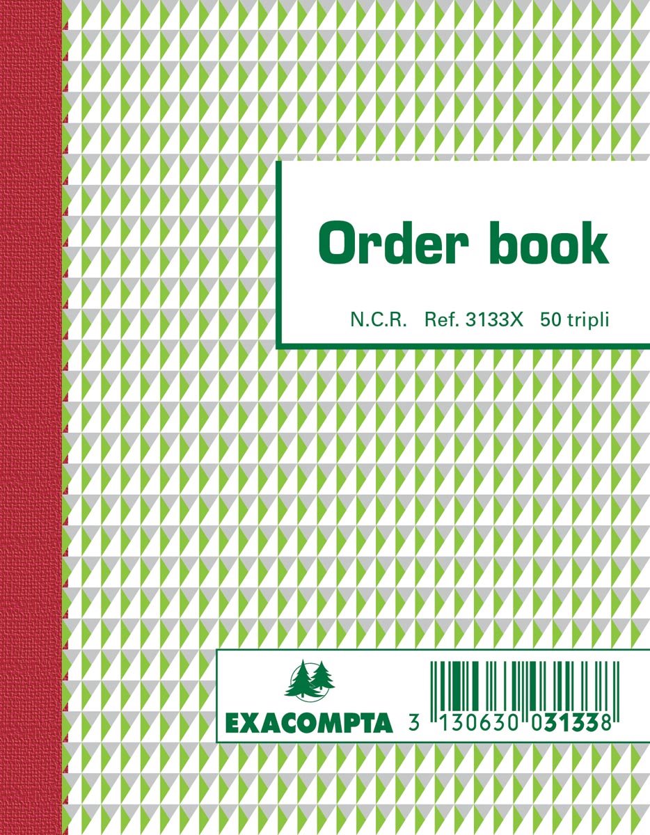 Carnet de commandes Exacompta, pi 13,5 x 10,5 cm, tripli (50 x 3 feuilles)