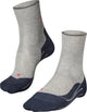 Falke ru4 chaussettes de course en coton anti-ampoules en matériau fonctionnel hommes gris - taille 42-43