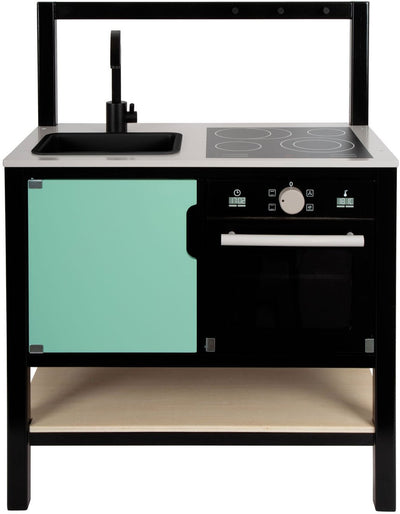 Petit pied en bois de cuisine industriel, 6dlg.