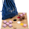 Jeu de cochon en bambou avec cochons en silicone