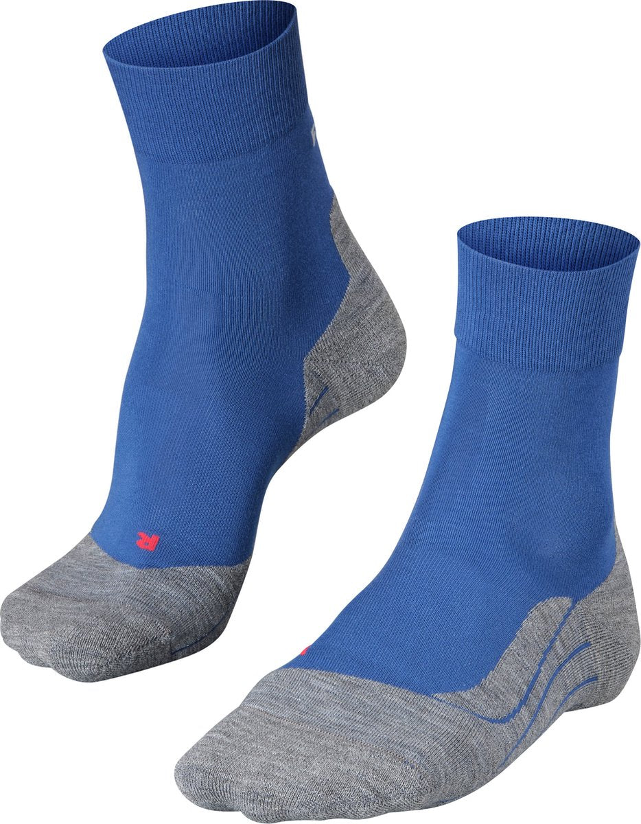 Falke ru4 chaussettes de course en coton anti-ampoules en matériau fonctionnel hommes bleu - taille 44-45